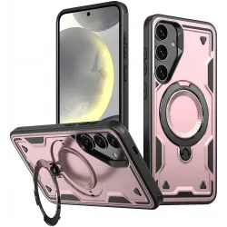 Phonesta MagLock Armor Back Cover hoesje met ring en MagSafe voor Samsung Galaxy S25/S24 - Roségoud