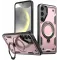 Phonesta MagLock Armor Back Cover hoesje met ring en MagSafe voor Samsung Galaxy S25/S24 - Roségoud
