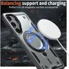 Phonesta MagLock Armor Back Cover hoesje met ring en MagSafe voor Samsung Galaxy S25 Plus/S24 Plus - Grijs 3
