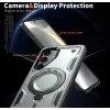 Phonesta MagLock Armor Back Cover hoesje met ring en MagSafe voor Samsung Galaxy S25 Plus/S24 Plus - Grijs 6