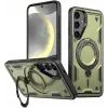 Phonesta MagLock Armor Back Cover hoesje met ring en MagSafe voor Samsung Galaxy S25 Plus/S24 Plus - Groen