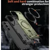 Phonesta MagLock Armor Back Cover hoesje met ring en MagSafe voor Samsung Galaxy S25 Plus/S24 Plus - Groen 5