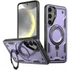 Phonesta MagLock Armor Back Cover hoesje met ring en MagSafe voor Samsung Galaxy S25 Plus/S24 Plus - Paars