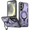 Phonesta MagLock Armor Back Cover hoesje met ring en MagSafe voor Samsung Galaxy S25 Plus/S24 Plus - Paars