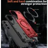 Phonesta MagLock Armor Back Cover hoesje met ring en MagSafe voor Samsung Galaxy S25 Plus/S24 Plus - Rood 5