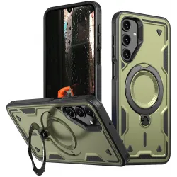 Phonesta MagLock Armor Back Cover hoesje met ring en MagSafe voor Samsung Galaxy A16 - Groen