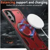 Phonesta MagLock Armor Back Cover hoesje met ring en MagSafe voor Samsung Galaxy A16 - Rood 3