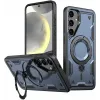 Phonesta MagLock Armor Back Cover hoesje met ring en MagSafe voor Samsung Galaxy S24 FE - Donkerblauw