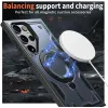 Phonesta MagLock Armor Back Cover hoesje met ring en MagSafe voor Samsung Galaxy S24 Ultra - Donkerblauw 3