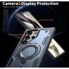 Phonesta MagLock Armor Back Cover hoesje met ring en MagSafe voor Samsung Galaxy S24 Ultra - Donkerblauw 6
