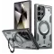 Phonesta MagLock Armor Back Cover hoesje met ring en MagSafe voor Samsung Galaxy S24 Ultra - Grijs