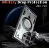 Phonesta MagLock Armor Back Cover hoesje met ring en MagSafe voor Samsung Galaxy S24 Ultra - Grijs 4