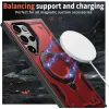 Phonesta MagLock Armor Back Cover hoesje met ring en MagSafe voor Samsung Galaxy S24 Ultra - Rood 3