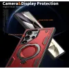 Phonesta MagLock Armor Back Cover hoesje met ring en MagSafe voor Samsung Galaxy S24 Ultra - Rood 6