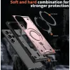 Phonesta MagLock Armor Back Cover hoesje met ring en MagSafe voor Samsung Galaxy S24 Ultra - Roségoud 5