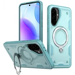 Phonesta MagLock Armor Back Cover hoesje met ring en MagSafe voor Samsung Galaxy A36/A56 - Lichtblauw