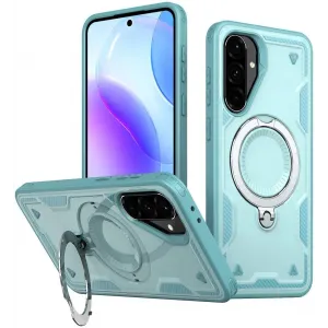 Phonesta MagLock Armor Back Cover hoesje met ring en MagSafe voor Samsung Galaxy A36/A56 - Lichtblauw