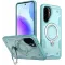 Phonesta MagLock Armor Back Cover hoesje met ring en MagSafe voor Samsung Galaxy A36/A56 - Lichtblauw