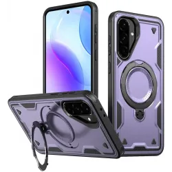 Phonesta MagLock Armor Back Cover hoesje met ring en MagSafe voor Samsung Galaxy A36/A56 - Paars