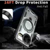 Phonesta MagLock Armor Back Cover hoesje met ring en MagSafe voor Xiaomi Poco F7 Pro/F7 Ultra - Grijs 4