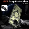 Phonesta MagLock Armor Back Cover hoesje met ring en MagSafe voor Xiaomi Poco F7 Pro/F7 Ultra - Groen 4