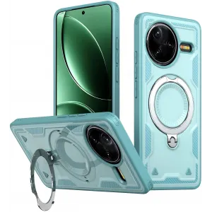 Phonesta MagLock Armor Back Cover hoesje met ring en MagSafe voor Xiaomi Poco F7 Pro/F7 Ultra - Lichtblauw