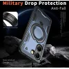 Phonesta MagLock Armor Back Cover hoesje met ring en MagSafe voor Xiaomi Poco X7 Pro - Donkerblauw 4