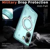 Phonesta MagLock Armor Back Cover hoesje met ring en MagSafe voor Xiaomi Poco X7 Pro - Lichtblauw 4
