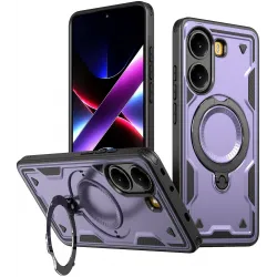 Phonesta MagLock Armor Back Cover hoesje met ring en MagSafe voor Xiaomi Poco X7 Pro - Paars