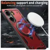 Phonesta MagLock Armor Back Cover hoesje met ring en MagSafe voor Xiaomi Poco X7 Pro - Rood 3
