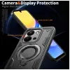 Phonesta MagLock Armor Back Cover hoesje met ring en MagSafe voor Xiaomi Redmi 15C / Xiaomi Poco C85 - Zwart 6