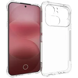 Phonesta Pure Shockproof Silicone Back Cover hoesje voor Nothing Phone (4a) Pro - Transparant