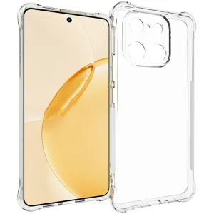 Phonesta Pure Shockproof Silicone Back Cover hoesje voor Realme 16 Pro Plus - Transparant
