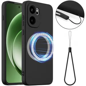 Phonesta Royale Liquid Silicone Back Cover hoesje met MagSafe voor OnePlus 15R - Zwart