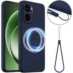 Phonesta Royale Liquid Silicone Back Cover hoesje met MagSafe voor OnePlus 15R - Donkerblauw