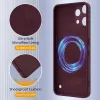 Phonesta Royale Liquid Silicone Back Cover hoesje met MagSafe voor Nothing Phone (3a) Lite - Donkerrood 7