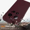 Phonesta Royale Liquid Silicone Back Cover hoesje met MagSafe voor Xiaomi 17 Ultra - Donkerrood 2