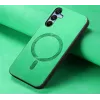 Phonesta Retro Vegan Leather MagSafe Back Cover hoesje voor Samsung Galaxy A15 4G/5G - Groen 3