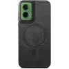 Phonesta Retro Vegan Leather MagSafe Back Cover hoesje voor Motorola Moto G35 - Zwart 2