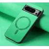 Phonesta Retro Vegan Leather MagSafe Back Cover hoesje voor Google Pixel 9 Pro XL - Groen 2