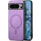 Phonesta Retro Vegan Leather MagSafe Back Cover hoesje voor Google Pixel 9 Pro XL - Paars