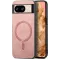 Phonesta Retro Vegan Leather MagSafe Back Cover hoesje voor Google Pixel 9 Pro XL - Roze