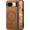 Phonesta Retro Vegan Leather MagSafe Back Cover hoesje voor Google Pixel 9 / 9 Pro - Bruin