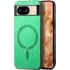Phonesta Retro Vegan Leather MagSafe Back Cover hoesje voor Google Pixel 9 / 9 Pro - Groen
