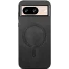 Phonesta Retro Vegan Leather MagSafe Back Cover hoesje voor Google Pixel 9 / 9 Pro - Zwart 3