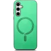 Phonesta Retro Vegan Leather MagSafe Back Cover hoesje voor Samsung Galaxy S25/S24 - Groen