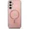 Phonesta Retro Vegan Leather MagSafe Back Cover hoesje voor Samsung Galaxy S25/S24 - Roze