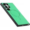 Phonesta Retro Vegan Leather MagSafe Back Cover hoesje voor Samsung Galaxy S25 Ultra - Groen 5