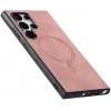Phonesta Retro Vegan Leather MagSafe Back Cover hoesje voor Samsung Galaxy S25 Ultra - Roze 6