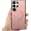 Phonesta Retro Vegan Leather MagSafe Back Cover hoesje voor Samsung Galaxy S25 Ultra - Roze 8